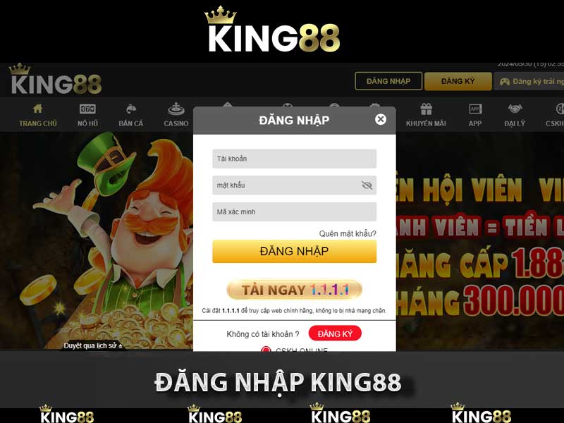 đăng nhập king88