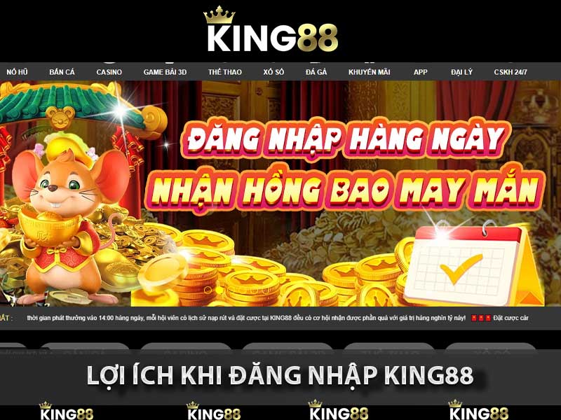 lợi ích khi đăng nhập king88